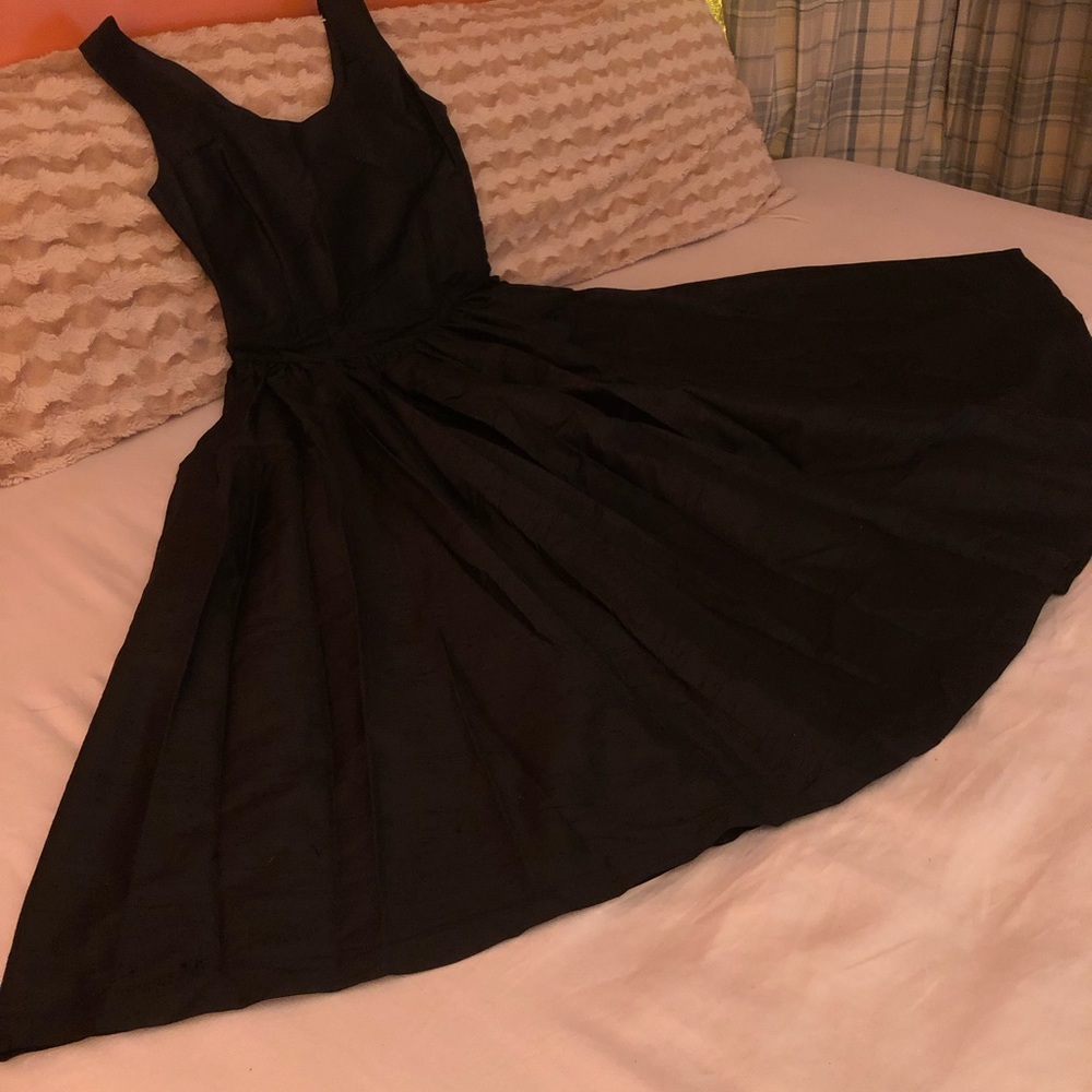 Laura Ashley vintage black cocktail dress